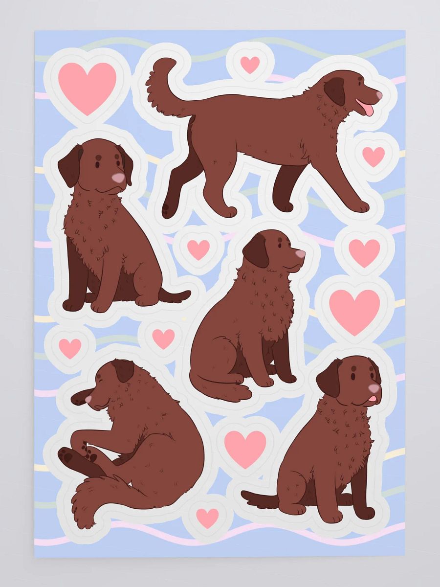 Cute Chesapeake Bay Retriever Sticker Sheet product image (4)