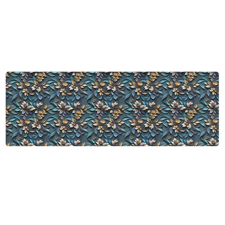 Yoga Mat - Sculpted Floral Pattern product image (2)