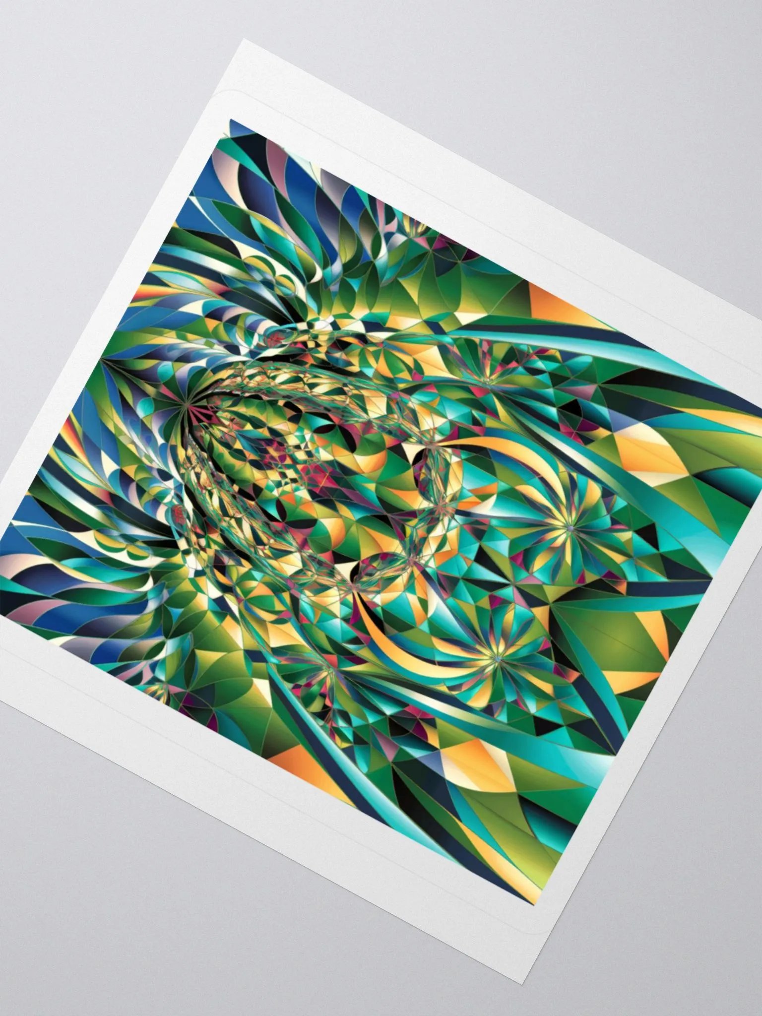 Exclusive Abstract Geometric Sticker | Premium Kiss Cut Vinyl | Unique Design for Laptops, Cars & More product image (2)