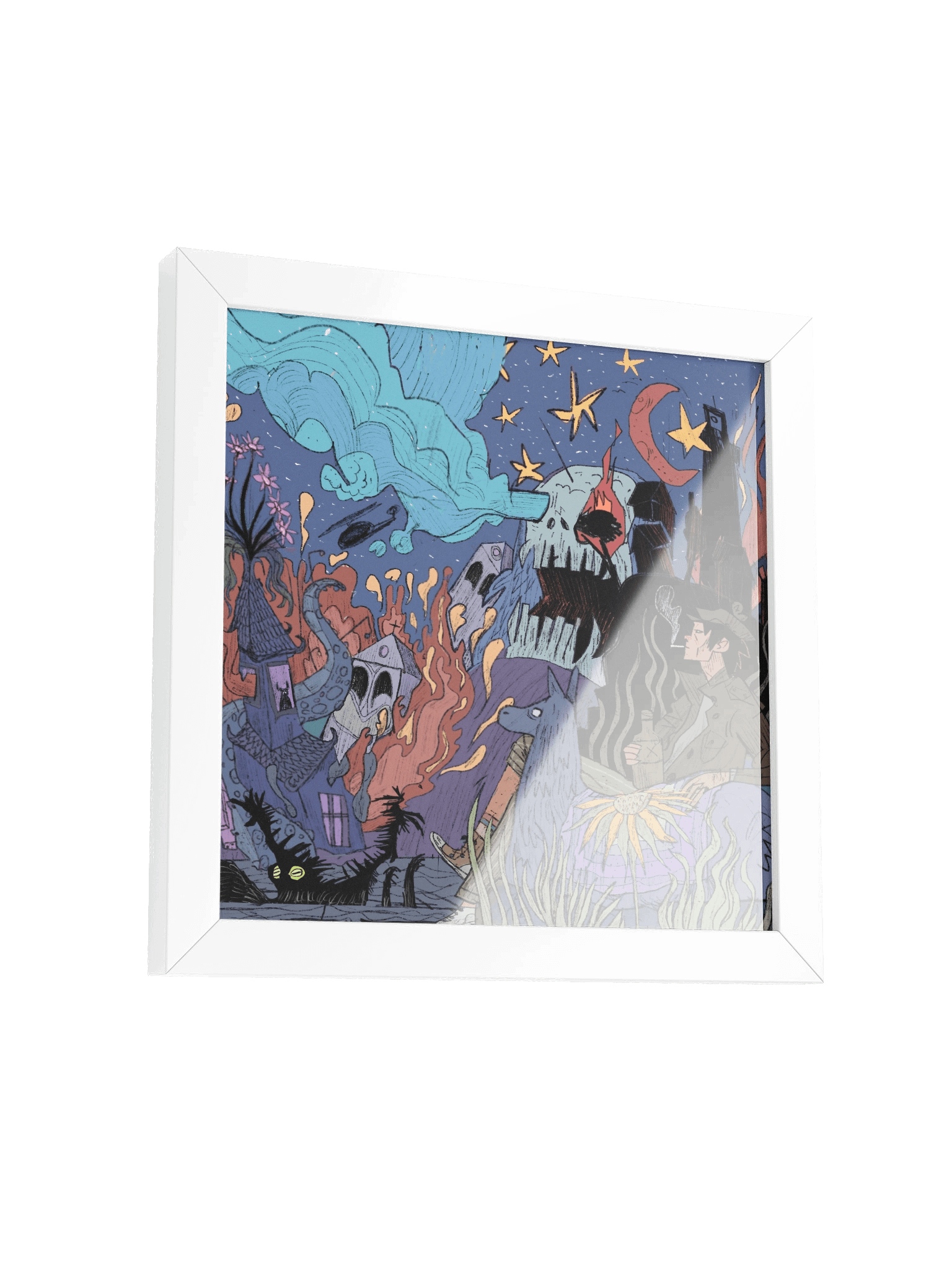 Llama Fantasy - Framed Art Print product image (3)