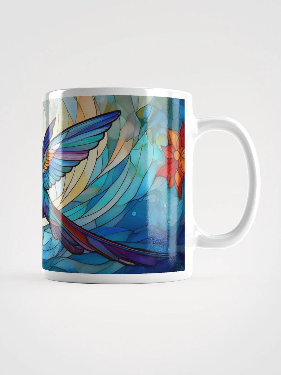 Hummingbird Mug Stained Glass Floral product image (6)