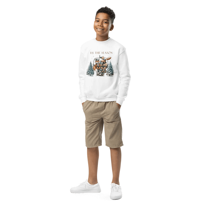 Tis the Season for a Fun Ride with Festive Friends Unisex Youth Sweatshirt product image (1)