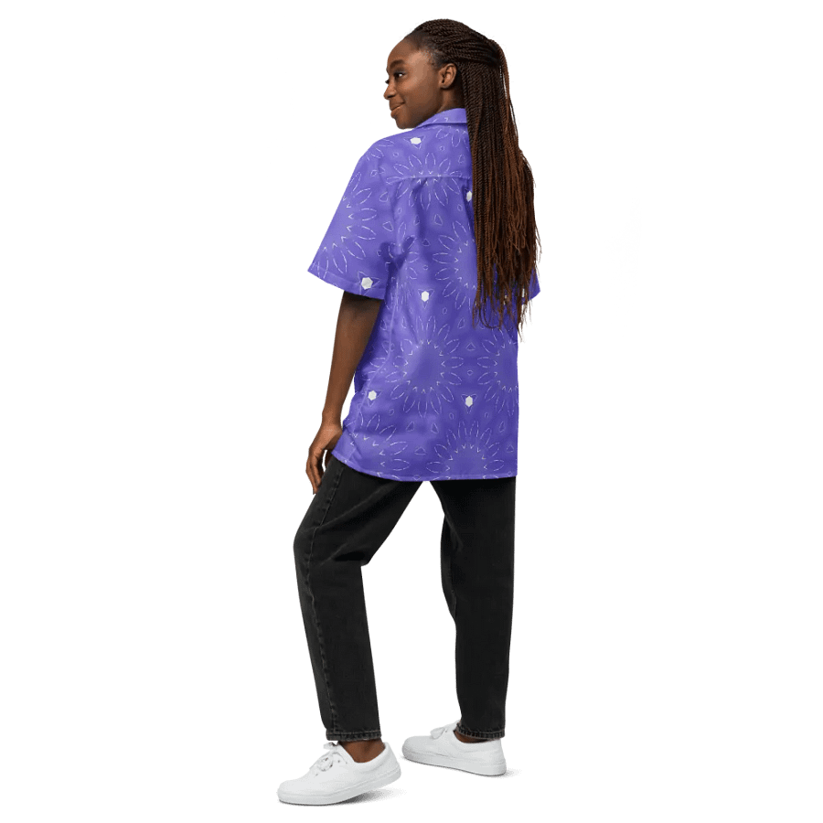 Hawaiin Style Shirt, Button Up, Unisex, Floral Burst product image (11)