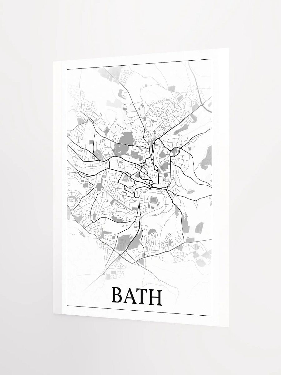 Bath, England, city map print product image (8)