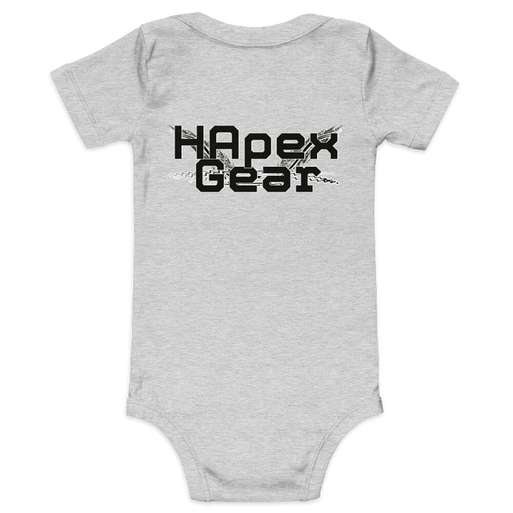 Baby Short Sleeve One Piece - Embroidered - Black HApex Gear Black Logo product image (1)
