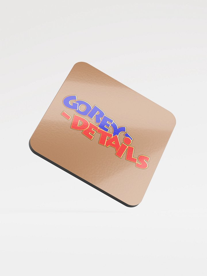 Bear and Bird - Glossed Cork Coaster product image (1)