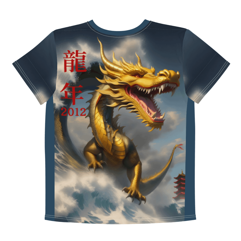 Water Dragon 2012 and the wave /All-Over Print Youth Crew Neck T-Shirt product image (4)