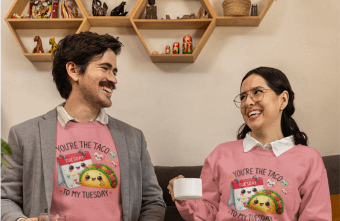 You're the Taco to My Tuesday Pink Sweatshirt product image (3)