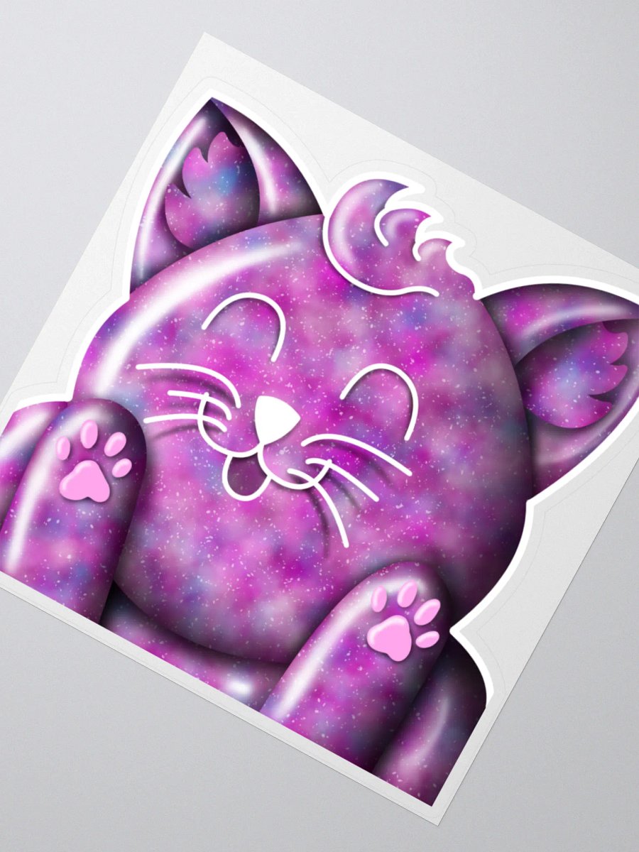 Pink Galaxy Kitty Sticker product image (6)