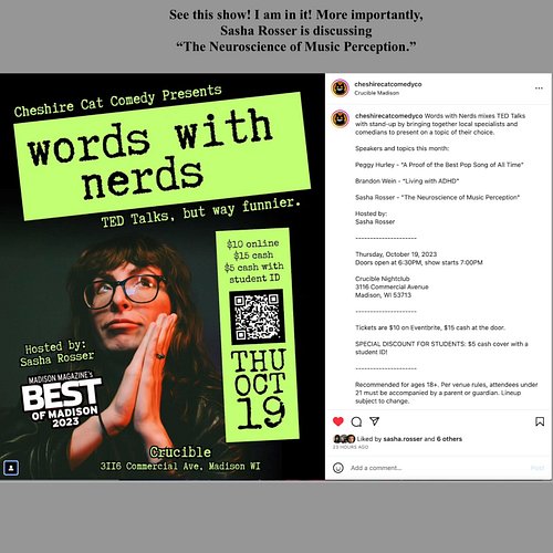 Did I mention I have been without Internet for a while? 

Words with Nerds at the Crucible in Madison, WI. Come to see if I c...