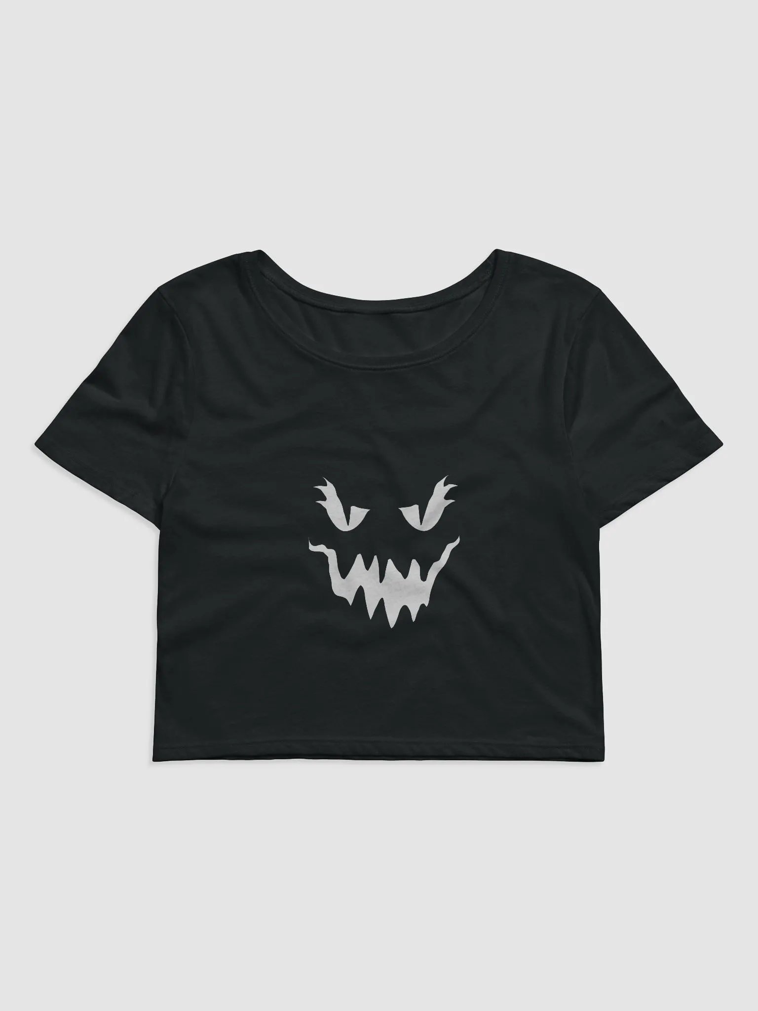 ChainingGhost White Logo Crop Top product image (1)