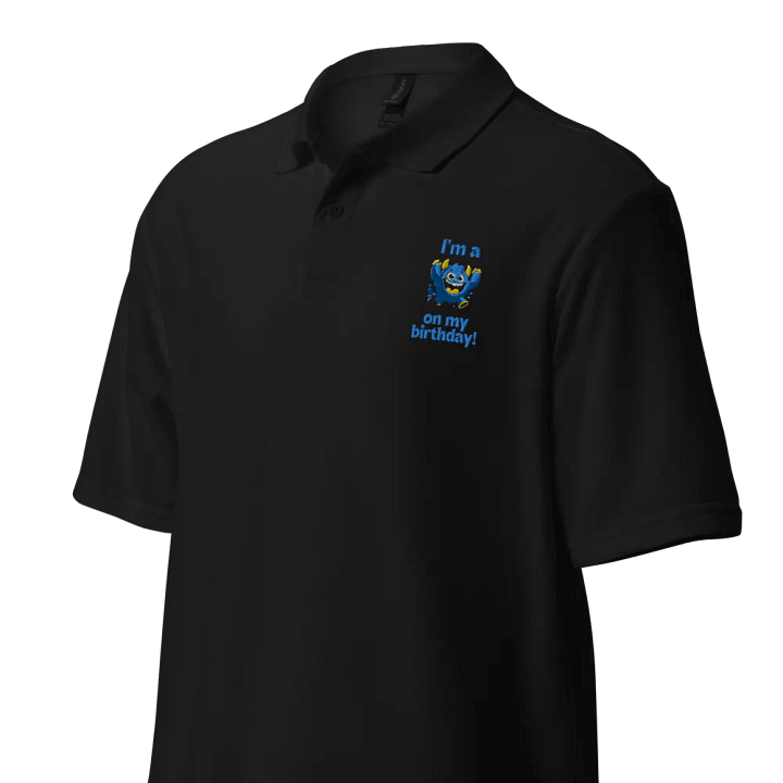 Cheerful Birthday Monster Pique Polo product image (2)