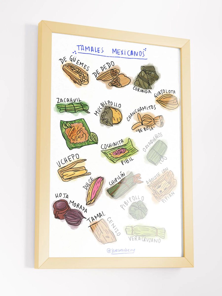 Tamales Mexicanos Framed Poster product image (3)