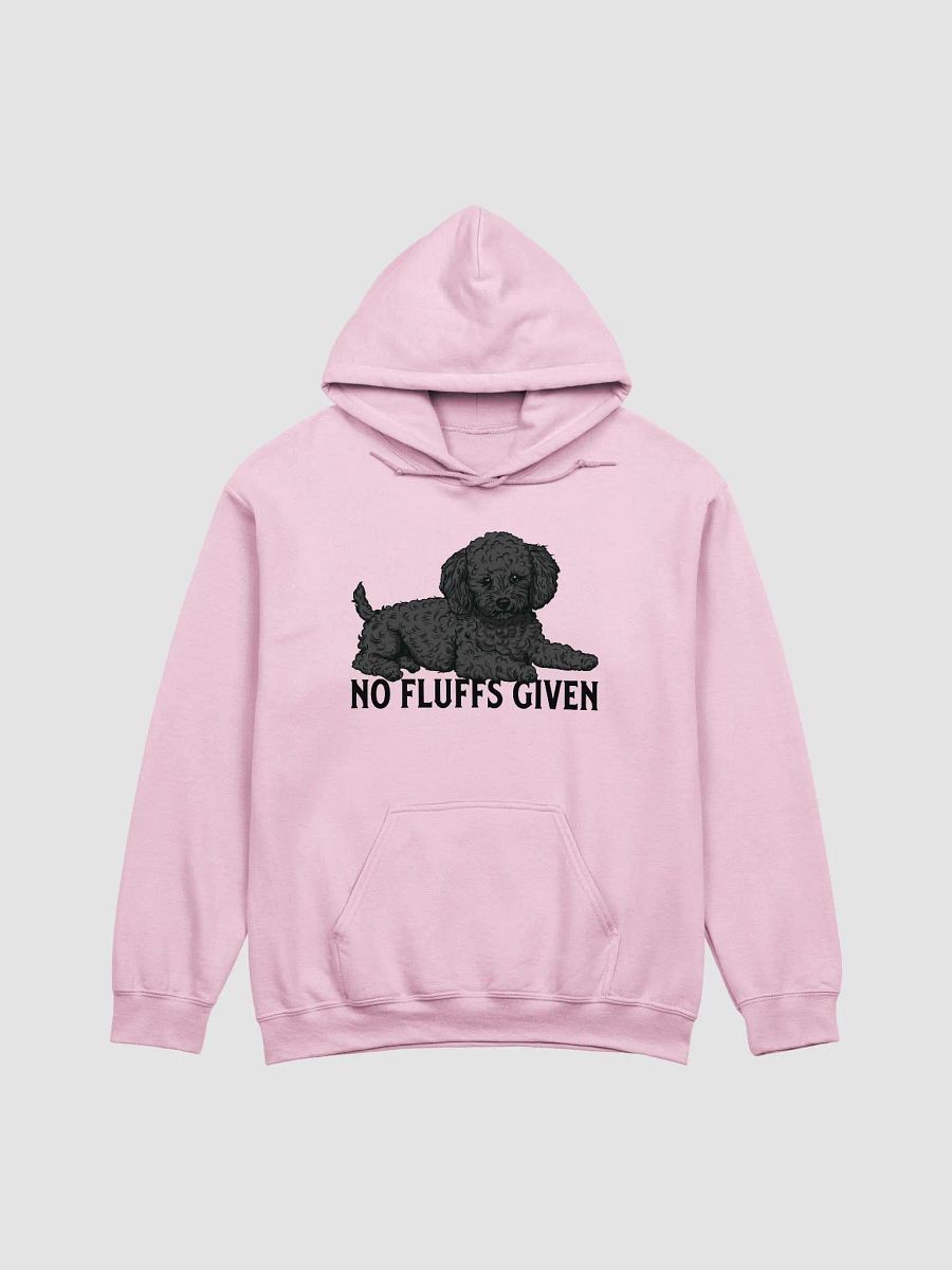 No Fluffs Given Hooded Sweatshirt of a Toy Poodle(Black) | Funny Hoodie for Poodle Paw-rents product image (12)