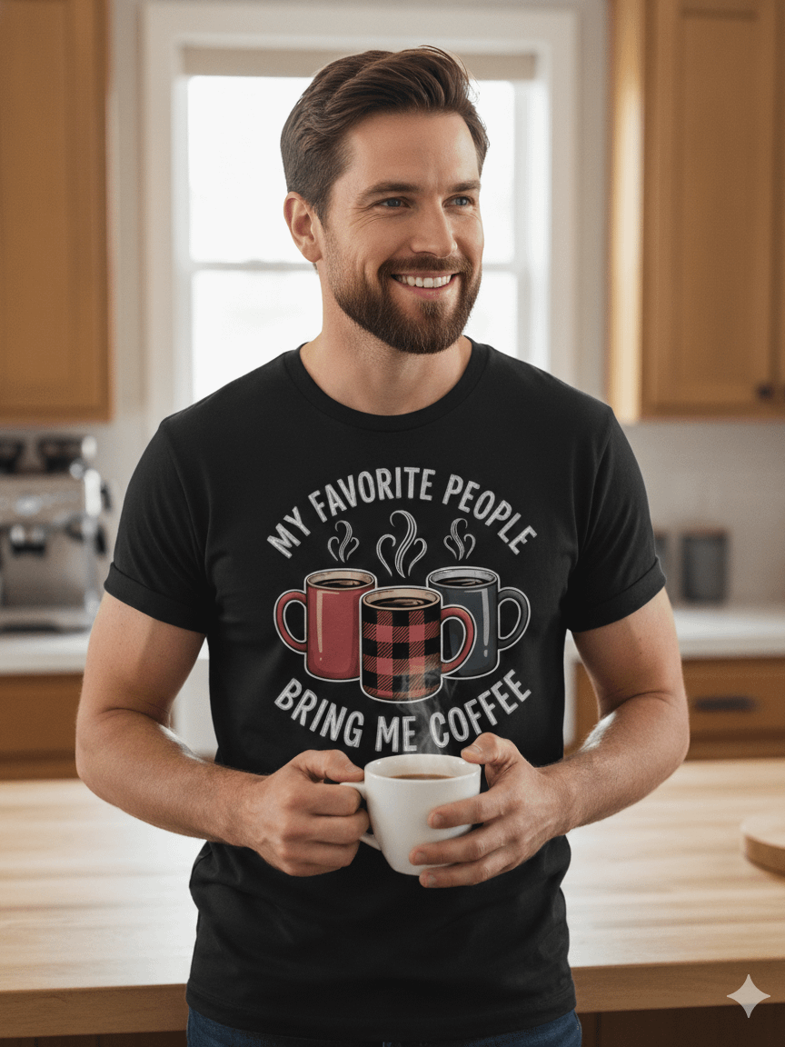 My Favorite People Bring Me Coffee T-Shirt product image (2)