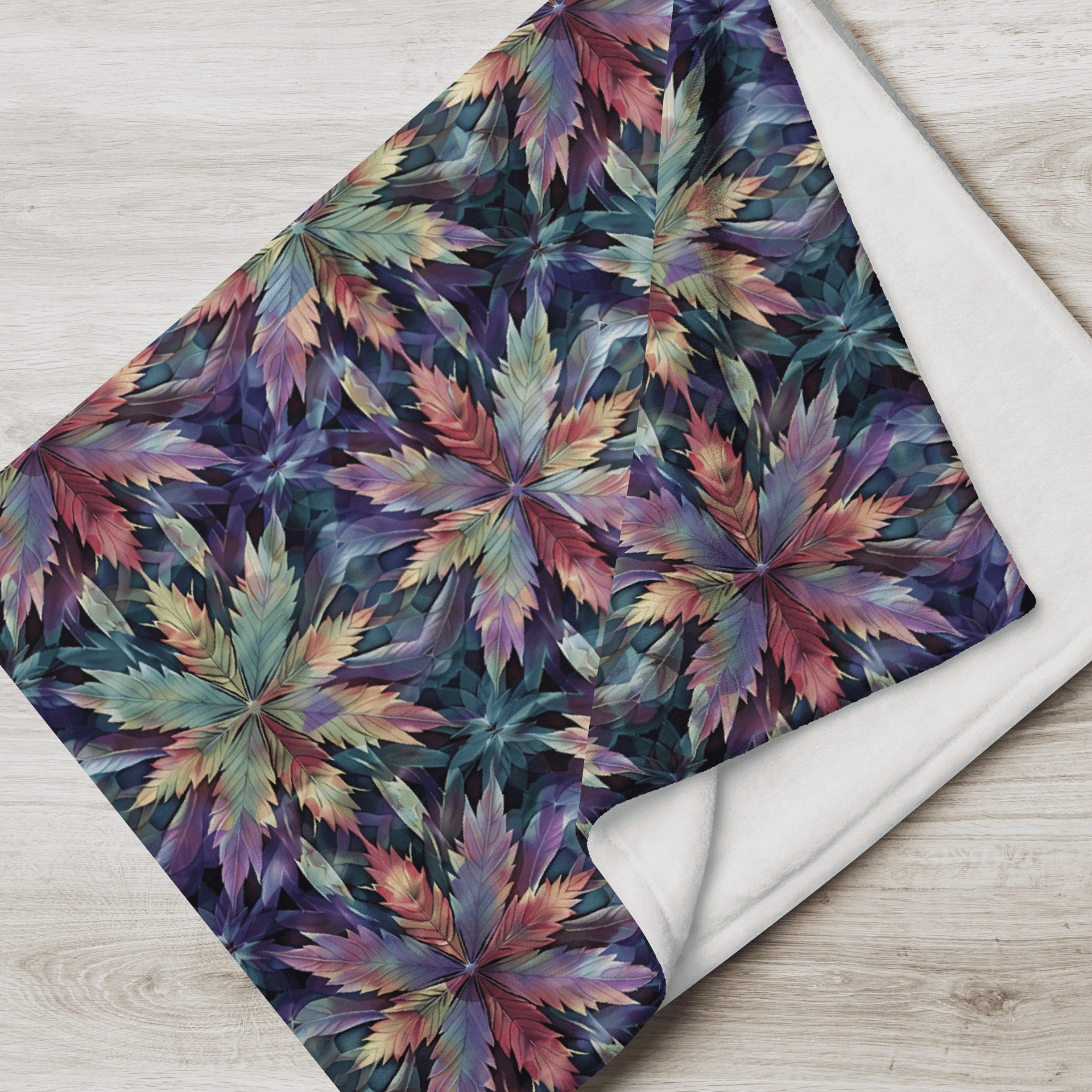 Cannabis - Aurora Blaze – Design | Silky Soft Throw Blanket product image (2)