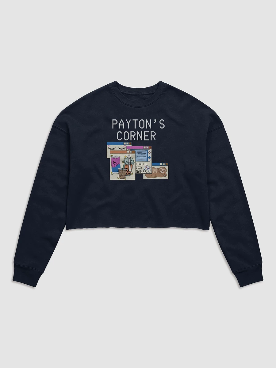 Payton's Virtual Corner Cropped Sweatshirt - WhiteText product image (34)