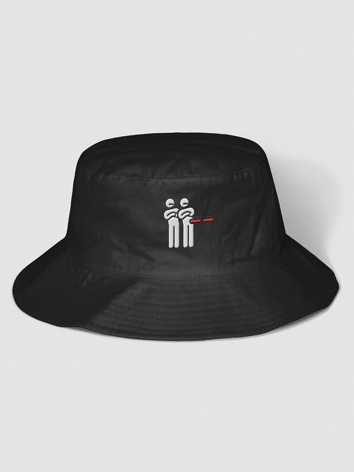 "Unimpressed" Embroidered Bucket Hat - White Logo product image (1)