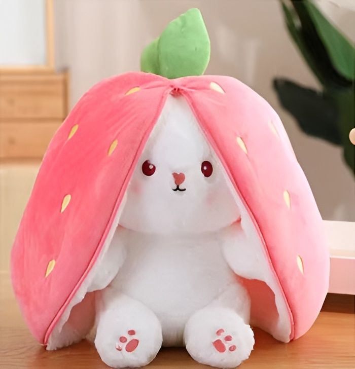 Stawberry Plush Bunny That Transforms product image (1)