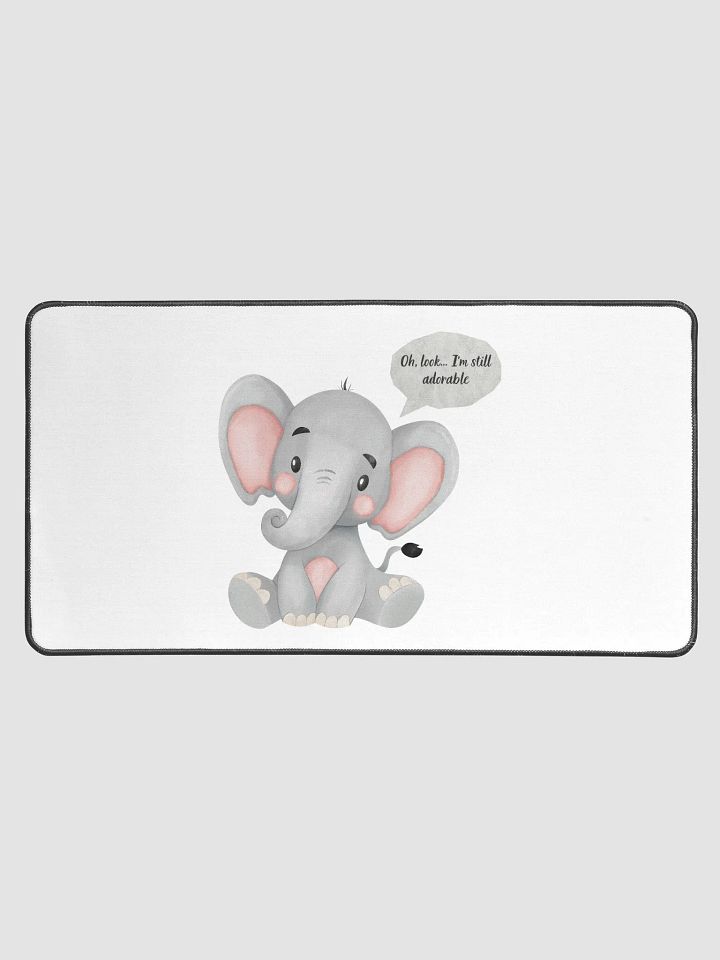 Cheerful Elephant Desk Mat product image (1)