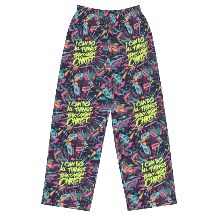 Dynamic Faith All-Over Print Wide-Leg Pants product image (1)