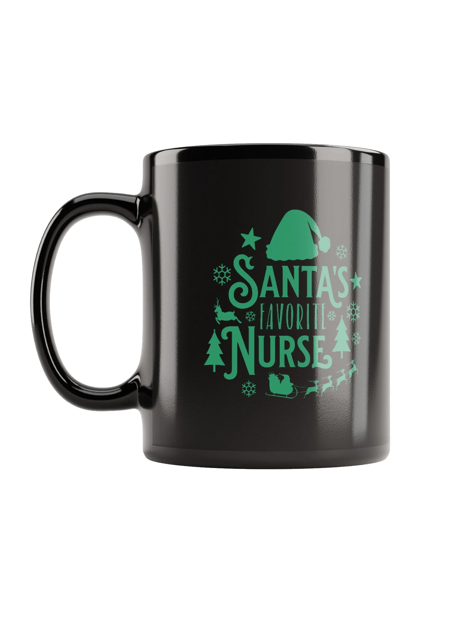 Cheerful Christmas Coffee Mug for Santa's Favorite Nurse product image (11)