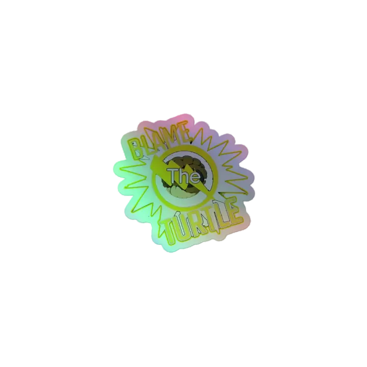 Blame The Turtle! Holo Sticker product image (1)