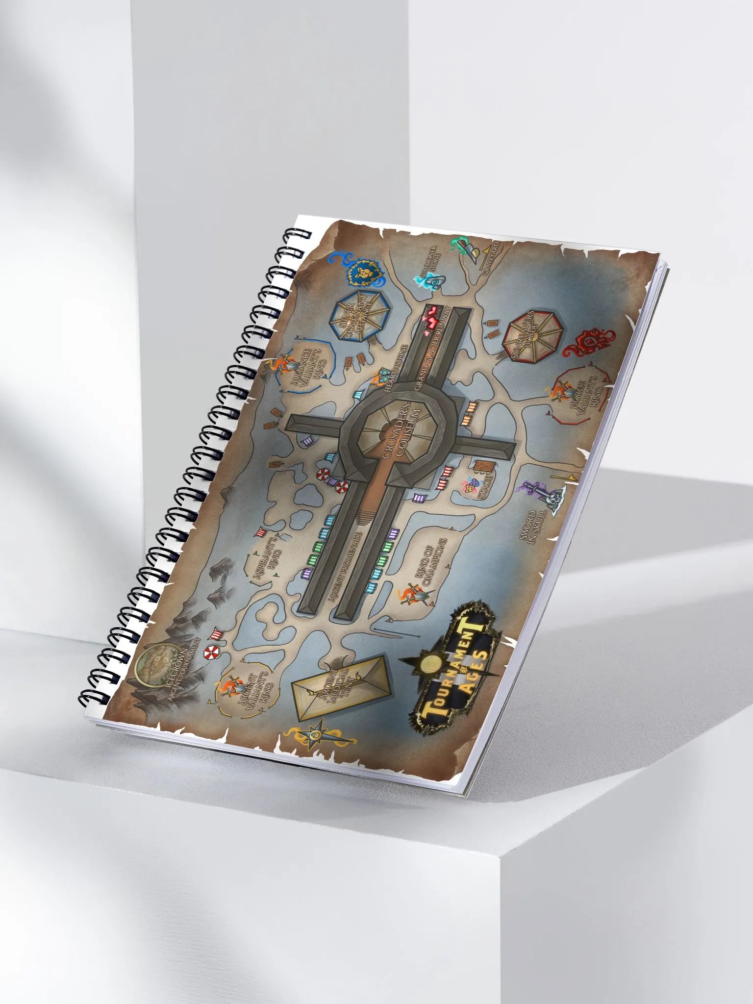 Tournament of Ages - Fairegrounds Map - Spiral Notebook product image (3)
