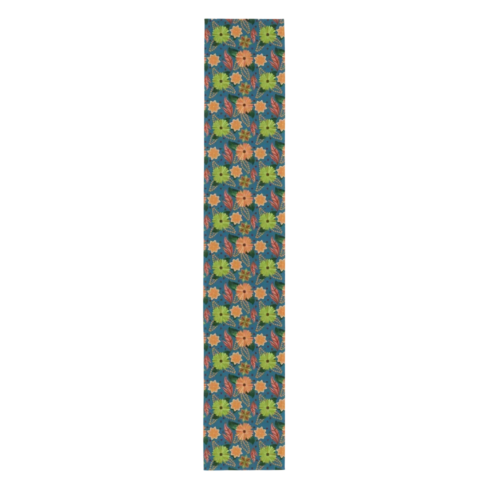 El Yunque Blue Floral Table Runner product image (1)