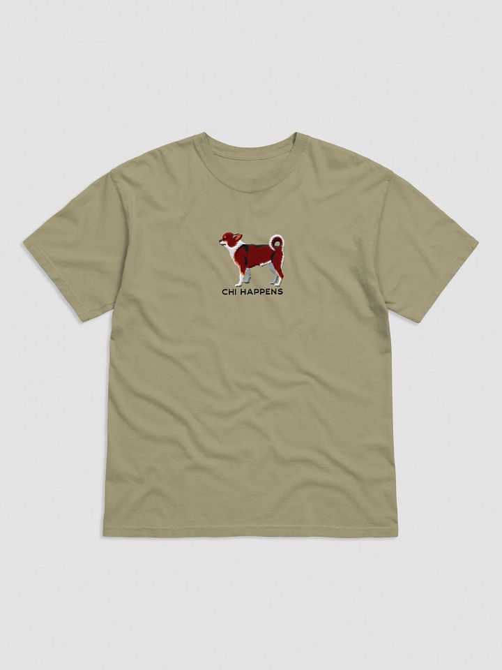 Chi Happens T-Shirt(Embroidered) of a Chihuahua(Red Tricolor) product image (9)