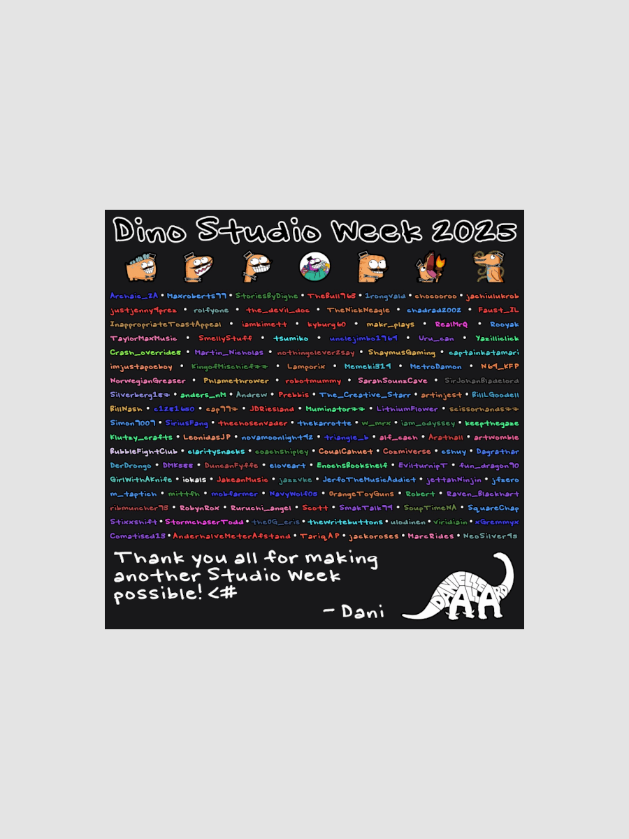 Studio Week 2025 Digital Thank You Card product image (1)