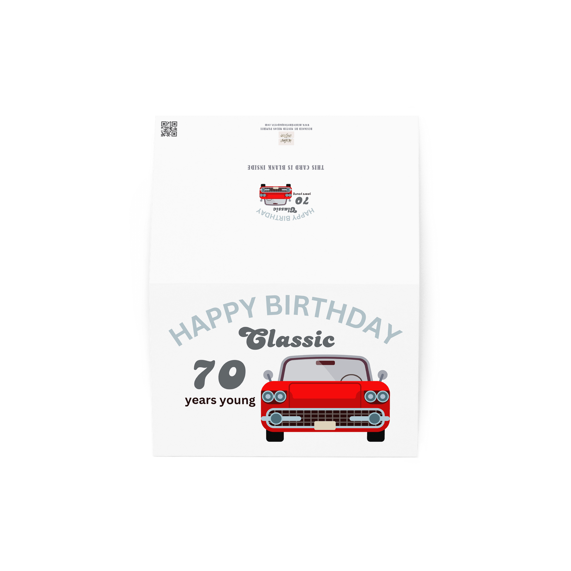 Classic Car 70th Birthday Greeting Card product image (3)