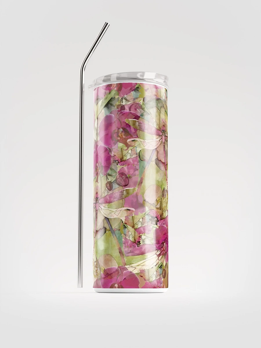 Miniaday Designs Orchids and Dragonflies Stainless Steel Tumblers product image (1)