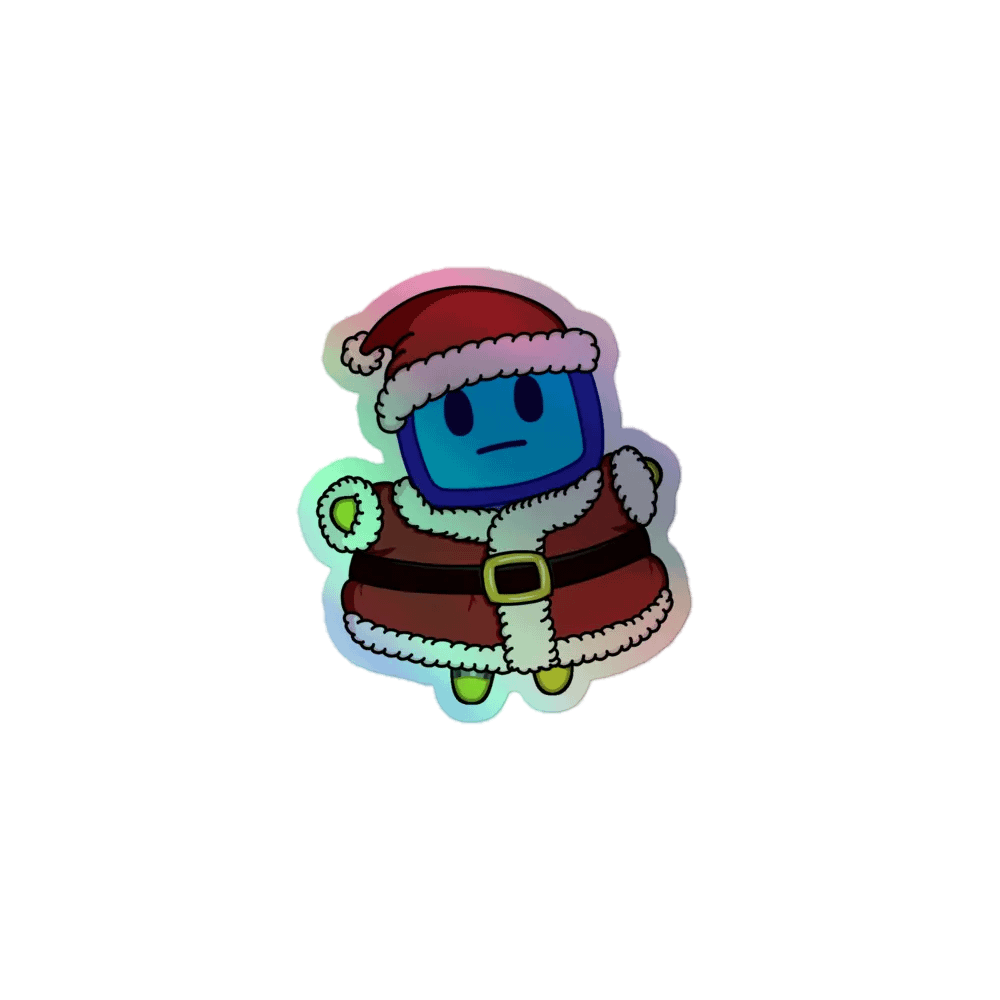 Holo Santa Kiss-Cut Sticker Set product image (1)