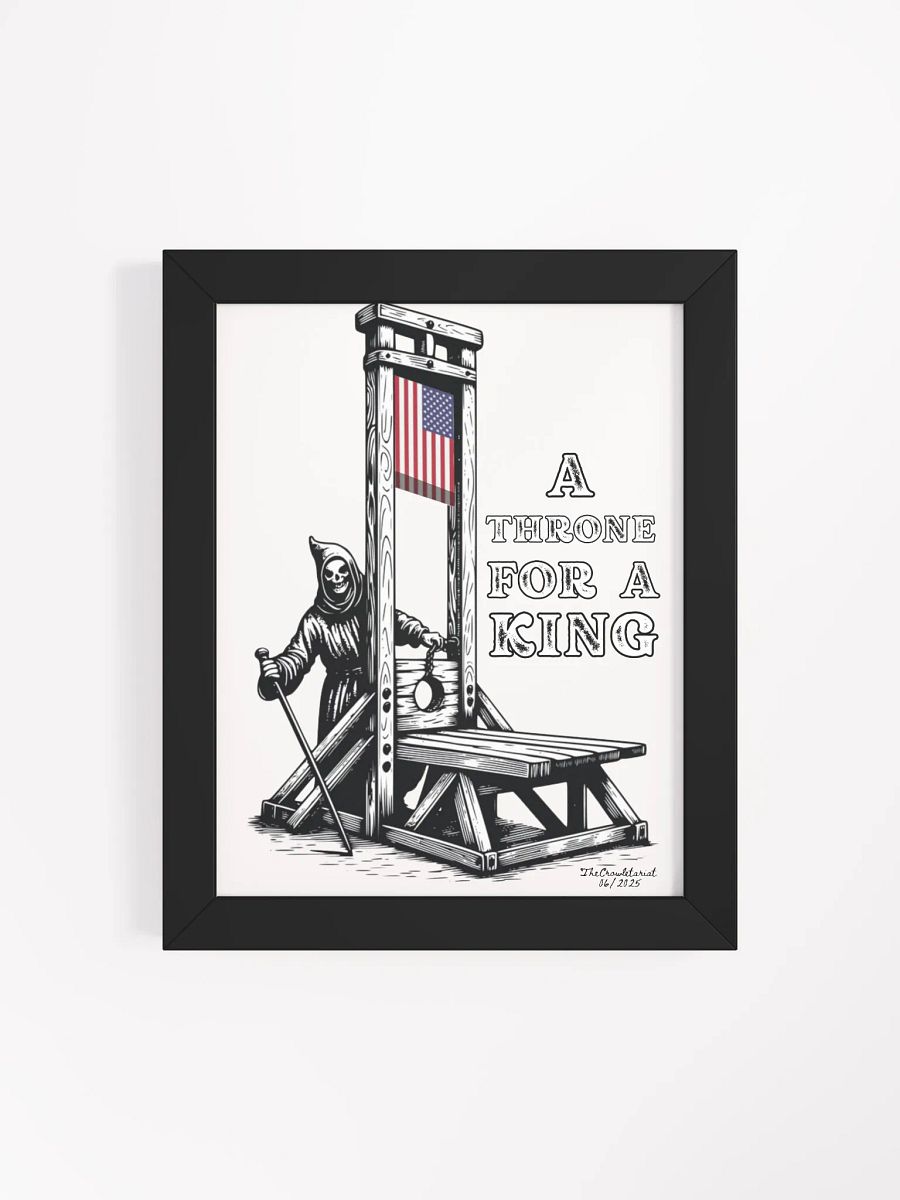 LIMITED - JUNE 2025 - FLAG DAY - NO KINGS - FRAMED POSTER product image (66)