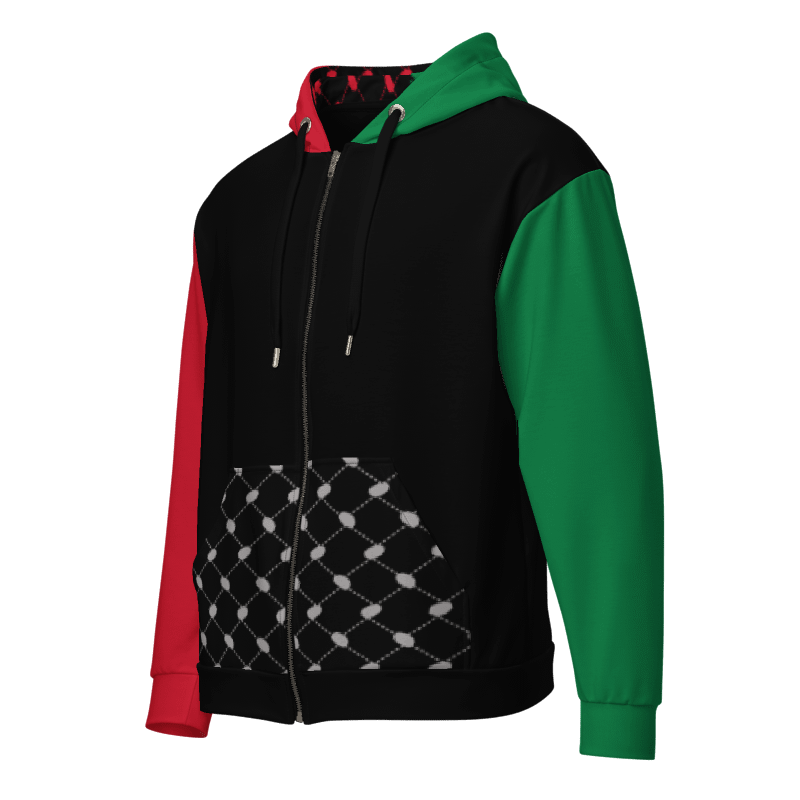 The Keffiyeh Handala Unisex Zip Hoodie product image (4)