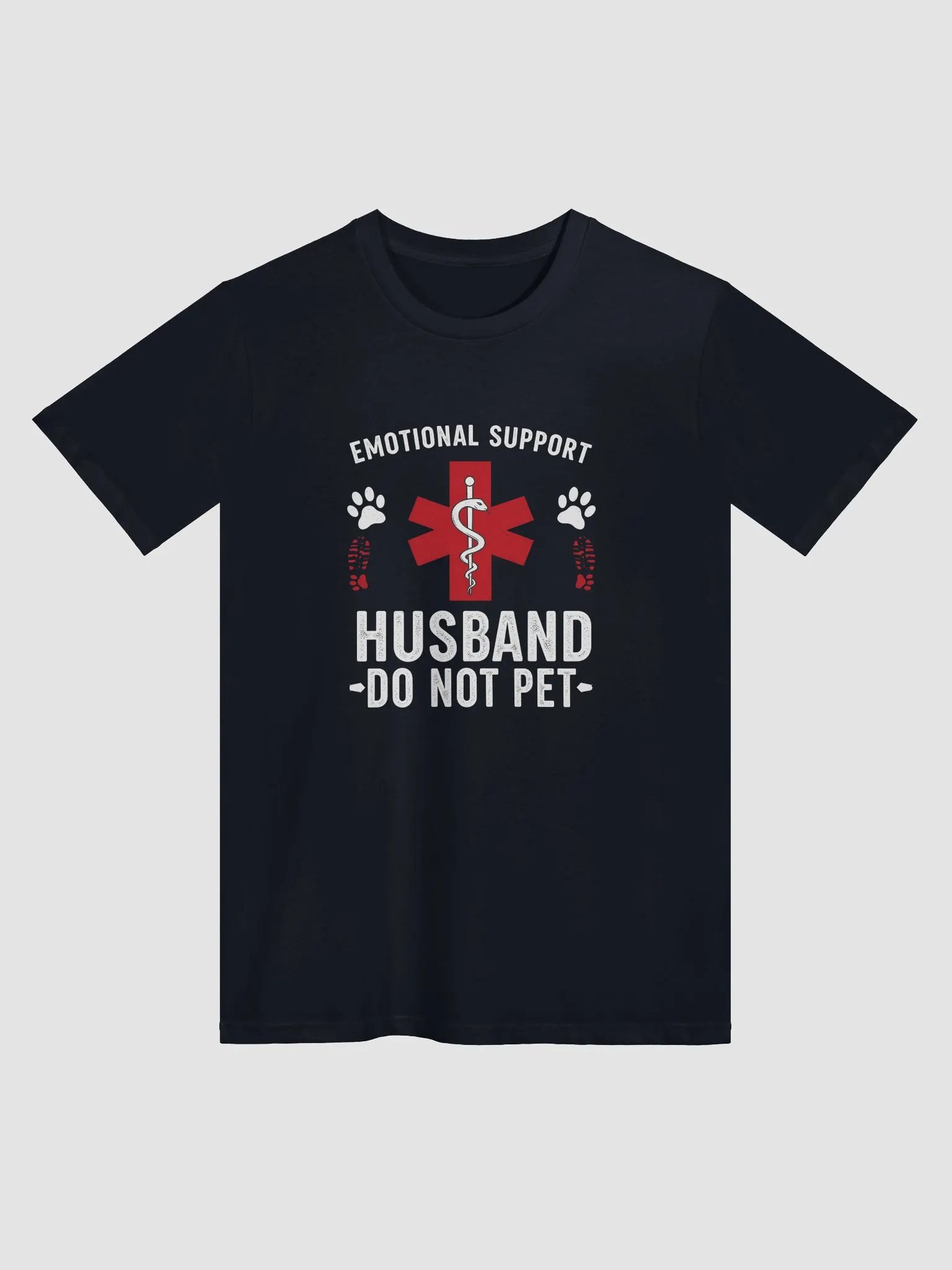 Do Not Pet Emotional Support Husband Funny T-Shirt product image (1)