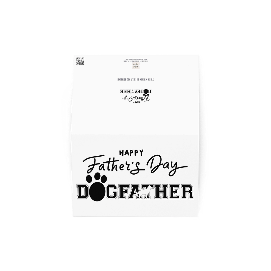 Dogfather Happy Father's Day Greeting Card product image (3)
