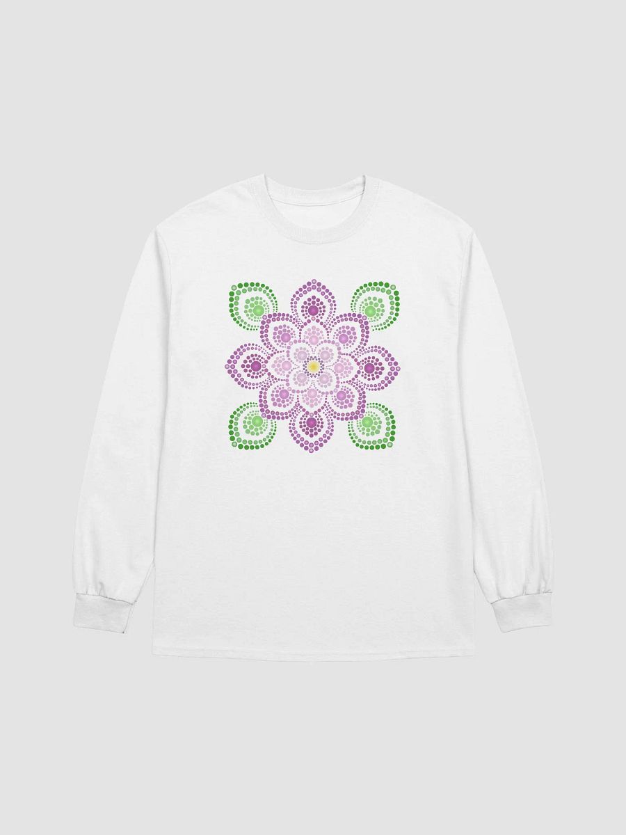 Purple and Green Mandala Long Sleeve T-Shirt product image (9)