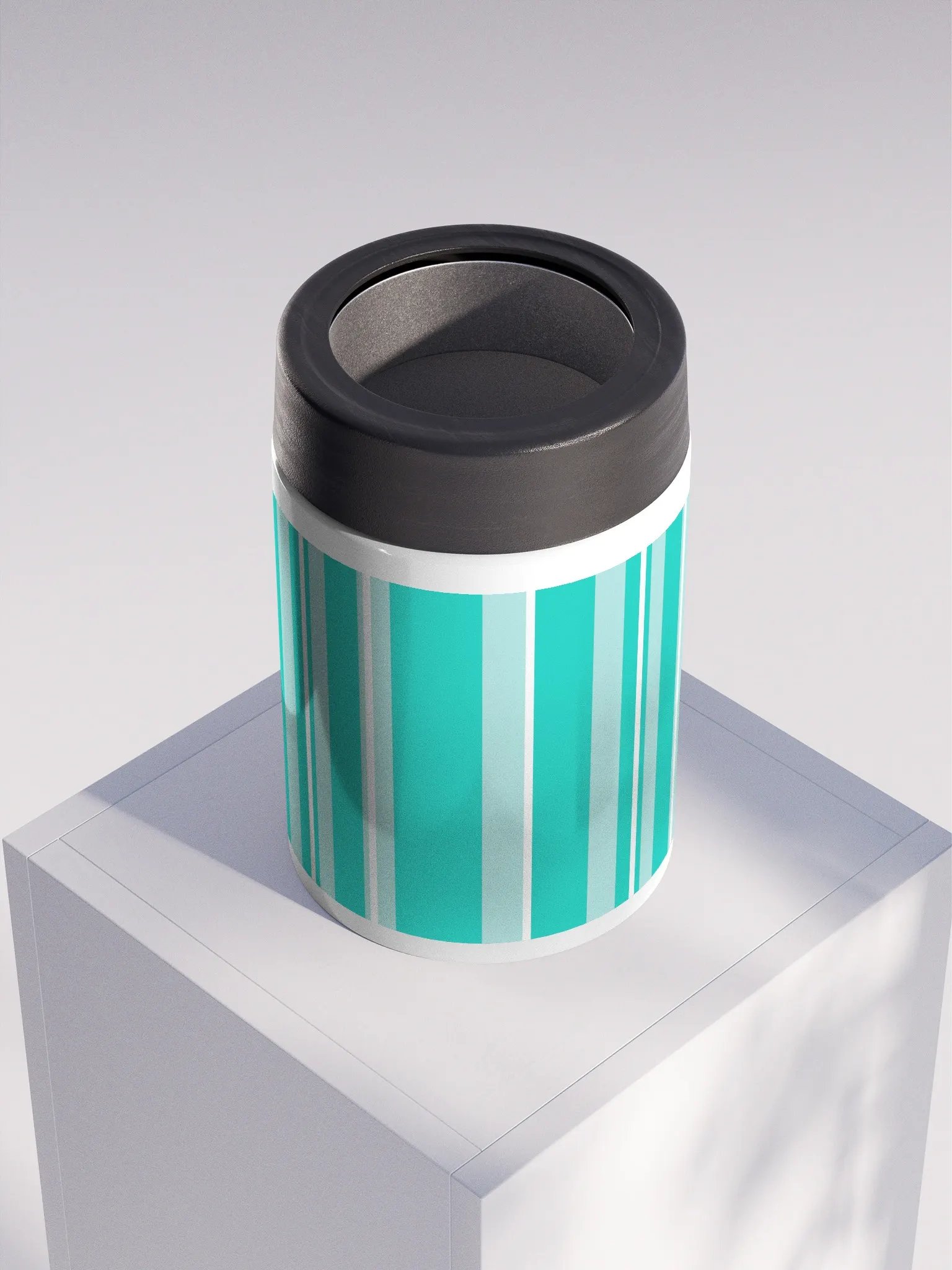 Striped Party Time Stainless Steel Koozie product image (4)
