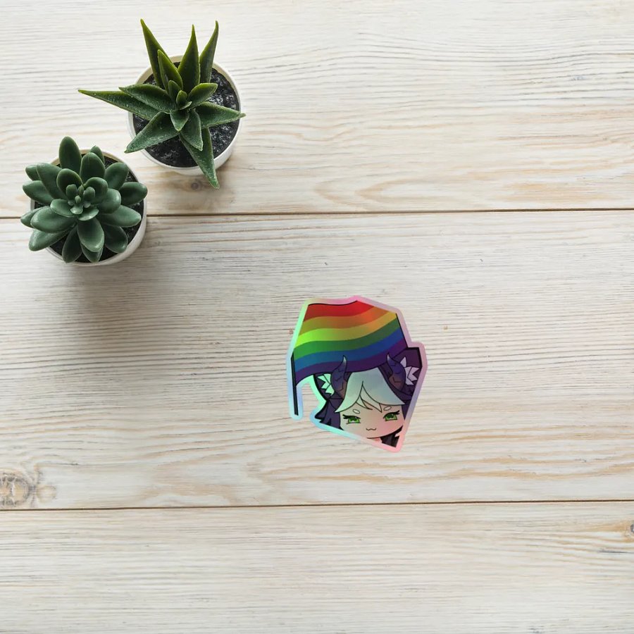 Pride Loki Sticker Holo Sticker (Multiple Sizes) product image (8)
