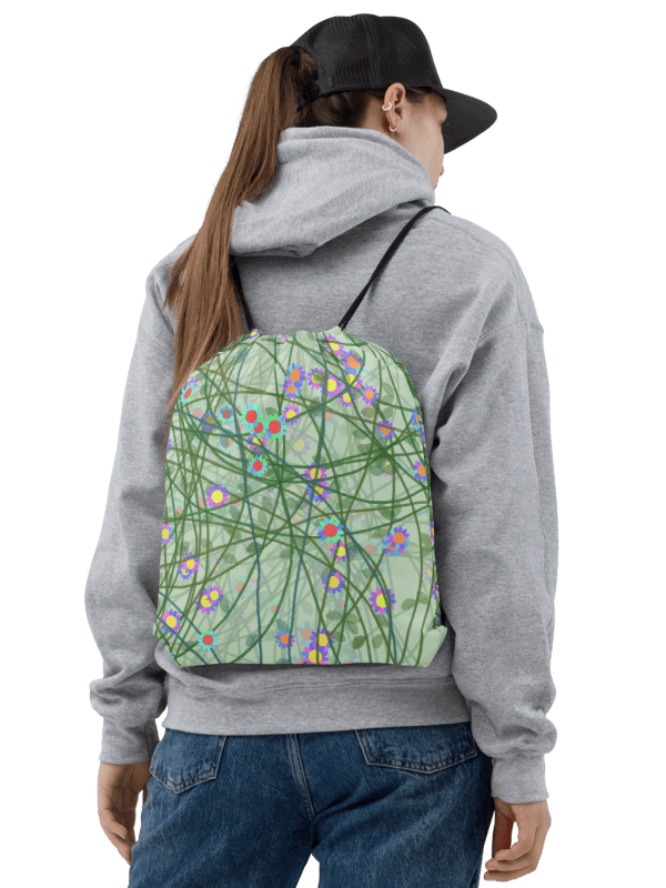 Floral Fusion Drawstring Backpack product image (2)