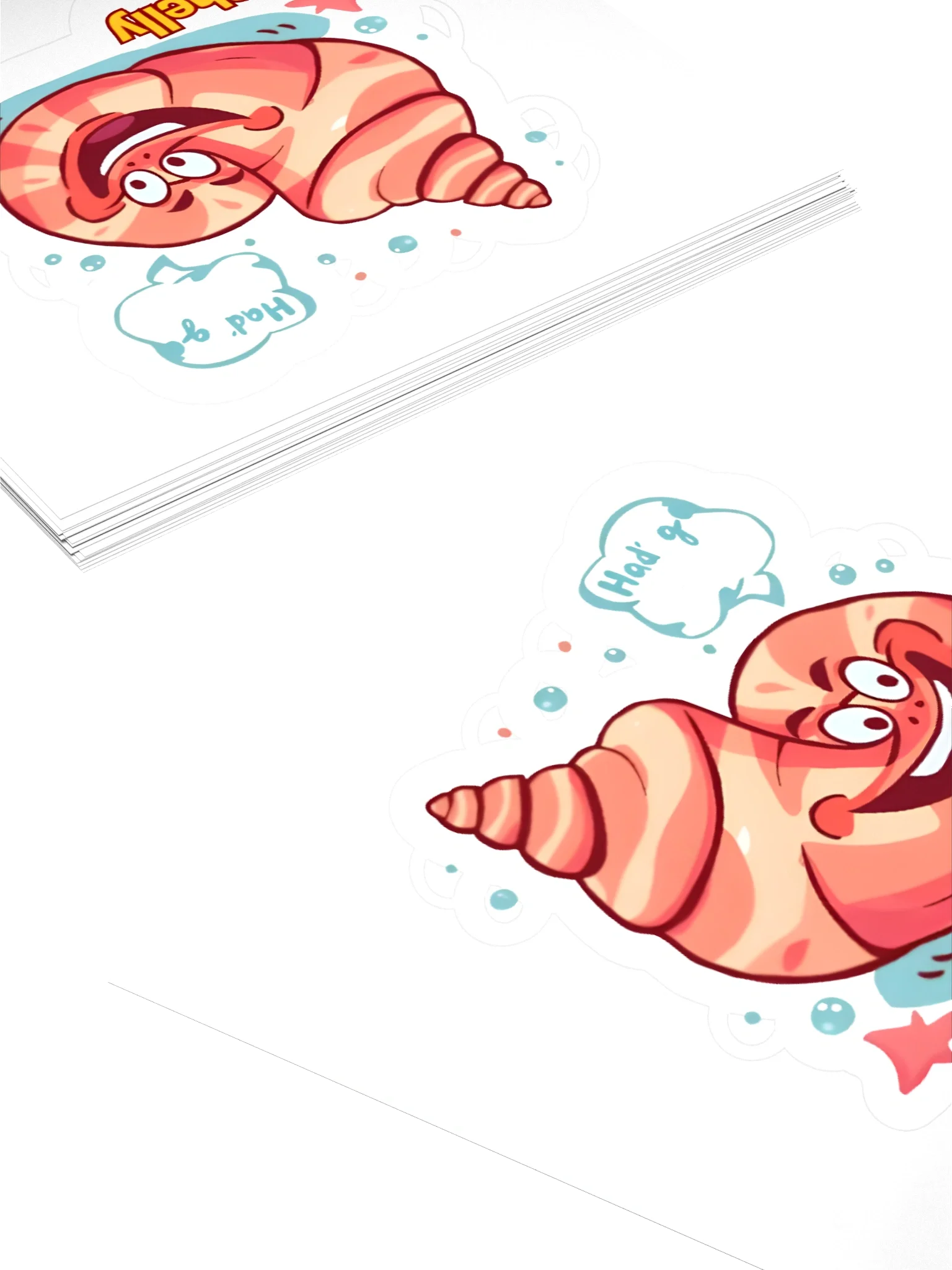 Shelly the Conch Kiss Cut Stickers product image (4)