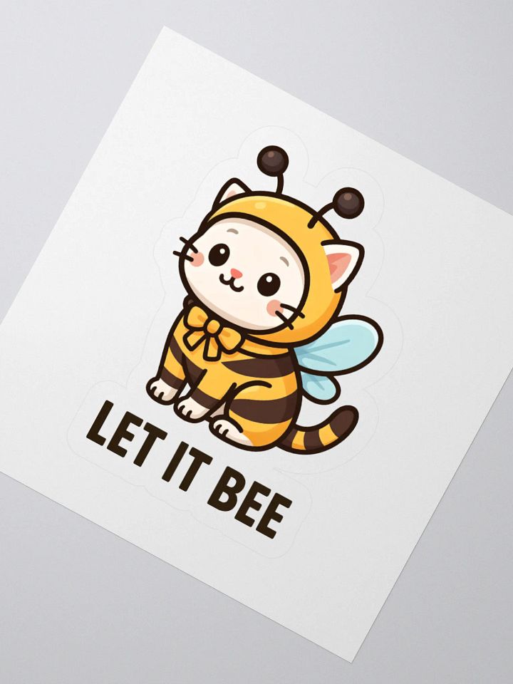 Let It Bee Cat Sticker product image (5)