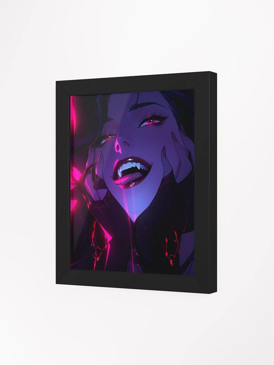 Framed Neon Vampire Seductive Poster product image (31)