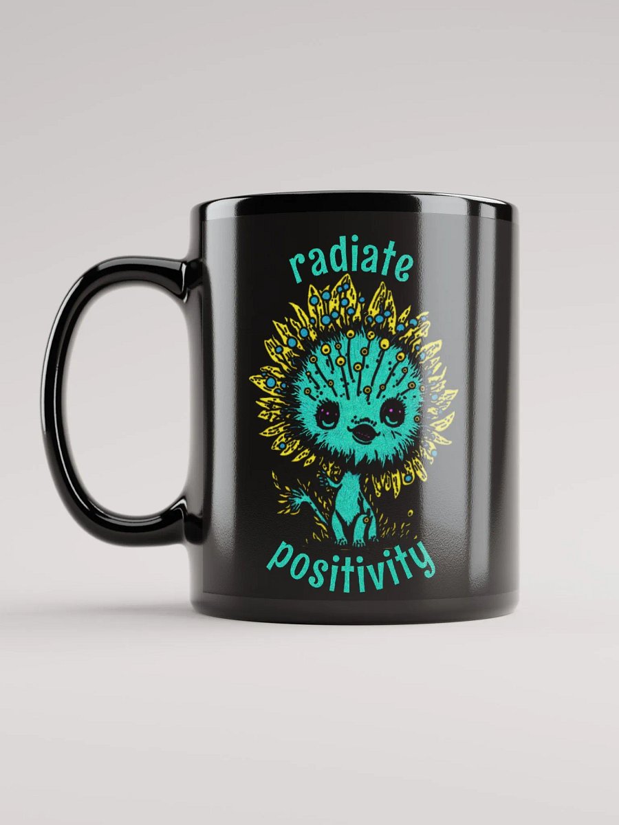 Quirky Misfits Graphic | Black Coffee Mug | Radiate Positivity product image (1)