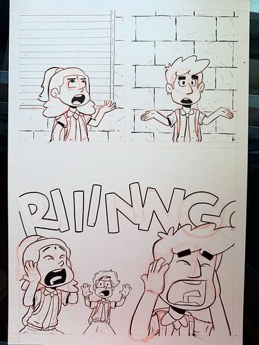 Another page inked! Things are about to get wild! Getting close to having the whole team introduced. Really trying to maximiz...