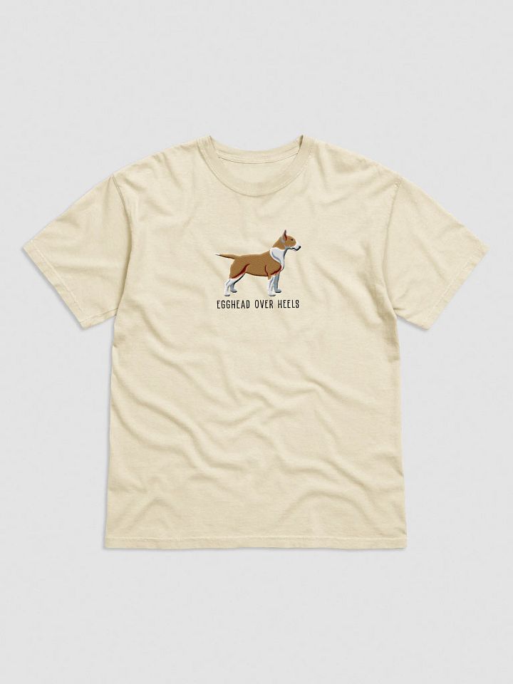 Egghead Over Heels T-Shirt(Embroidered) of an English Bull Terrier(Fawn) product image (25)