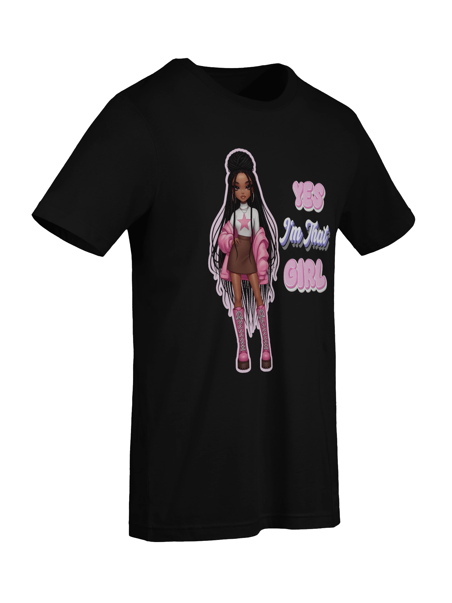 “Yes I’m That Girl” Graphic Tee — Doll-Inspired Pink Y2K Fashion T-Shirt product image (89)