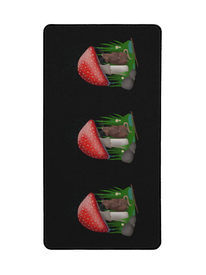 Toadstool Mushroom Rat Large-Print Desk Mat Large product image (2)